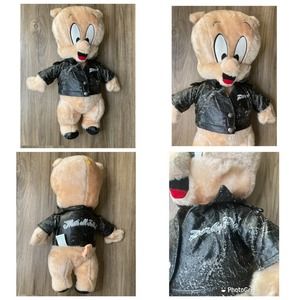 Vtg. 96' Looney Tunes Porky Pig Plush Toy